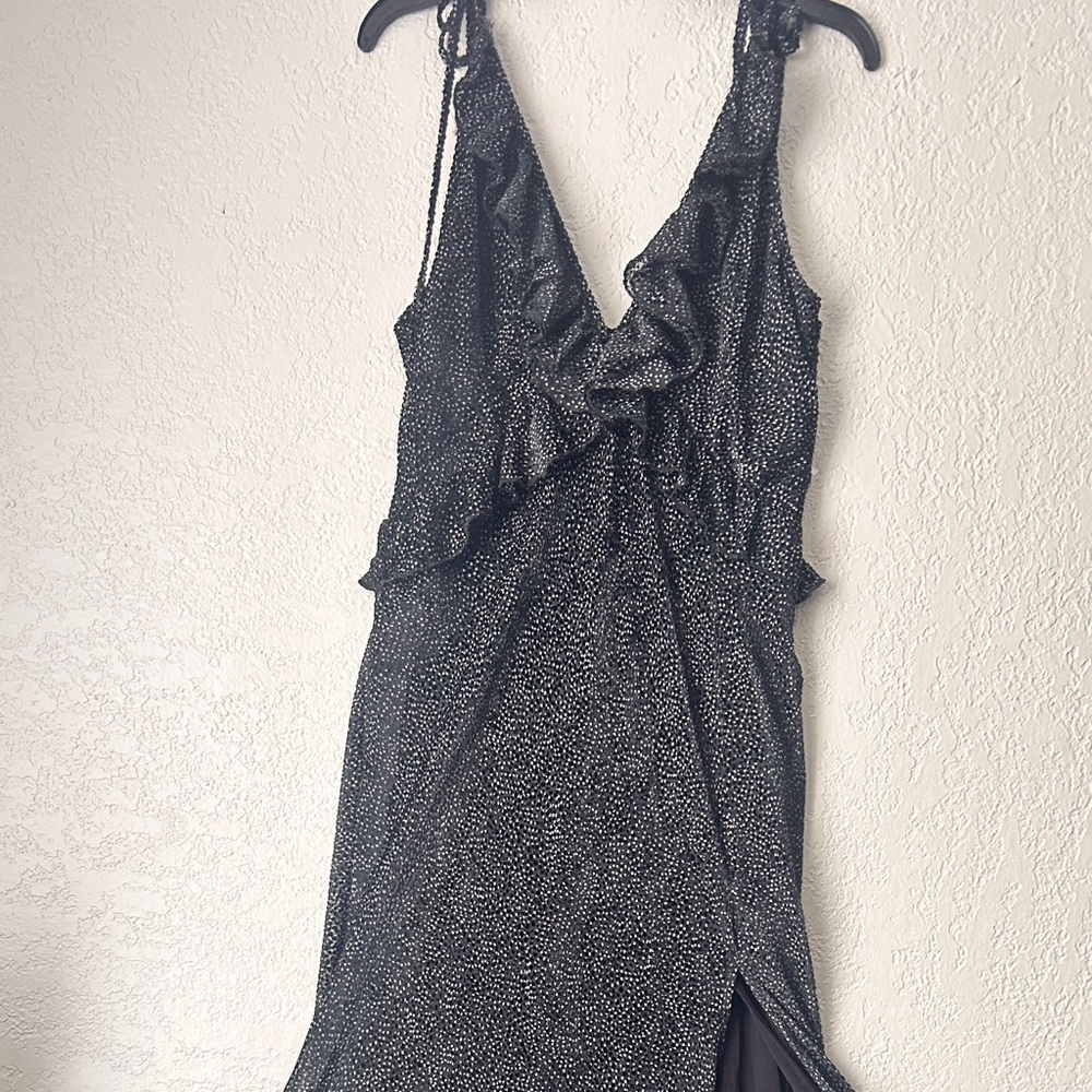 Elegant Black and White Women's Dress